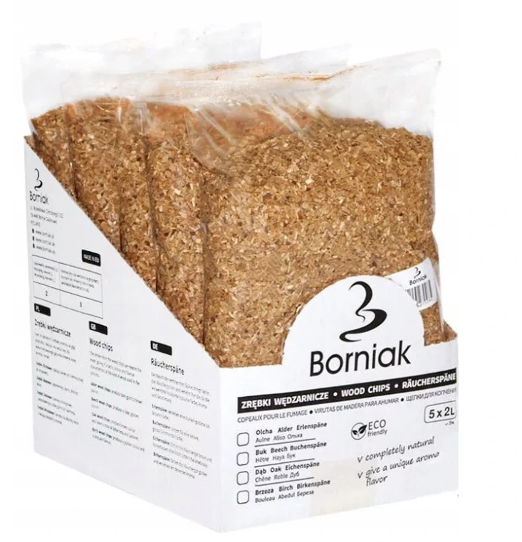 Räucherspäne im Karton